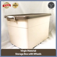 [TeoHin] 78L Uniactive Storage Box with Wheels, Virgin Material, non-recycle, heavy duty, durable, b