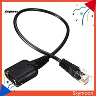 Skym* 35mm to RJ9 Jack Adapter PC Headset Audio Cable Converter Telephone Using