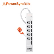 【PowerSync 群加】6開5插GaN快充防雷擊延長線-1.8M