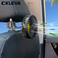 EKLEVA Car Aromatherapy Fan For Rear Seat Portable Car Rear Seat Fan With 3 Adjustable Wind Speeds C