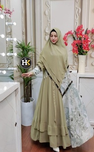 New Fresia Syar'i Series HK By Dermawan ORI Hijab Gamis Syari Kekinian