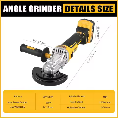 2026 DEWALT DCG405FN 20V Max Brushless Angle Grinder Cordless Handheld Machine 125mm Cutting Polishi