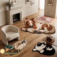 WISDOM Bedroom Rug, Non-Slip Stain Resistant Area Rug, Comfortable Thick Construction Soft Cartoon A