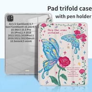 Smart IPad Case 9th 10th Gen Pro 12.9 11 10.5 9.7 Butterfly Ipad 5th 6th 7th 8th Generation Cover Ipad Mini 4 5 6 Case for Ipad Air 1st 2nd 3rd 4th 5th Gen Cases