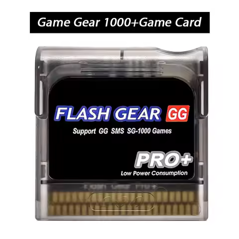 Game Gear Game Card GG Cartridge FlashMaster Cart With 4GB TF Card Preloaded With 1000+ Games For Se