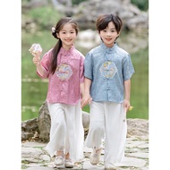 4-15Y Kids Cheongsam,,CNY Baby Girls Cheongsam Dress, Boy Hanfu,CNY Baby Girls Dress,Chinese New Yea
