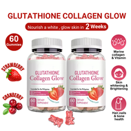 NATURE GLOW Glutathione Collagen Glow Gummies Whitening Gummies Anti-Aging Skin Glow Collagen Vitami