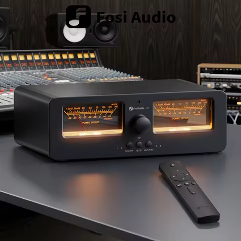 Fosi Audio Amplifier VU Meter Fosi Audio LC30 Amplifier Speaker Switcher 2-in-2 Out Dual Analog VU M