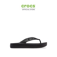 CROCS รองเท้าแตะผู้หญิง CLASSIC PLATFORM FLIP รุ่น 207714001 - BLACK