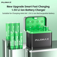 【⚡Ready Stock】8 Slots Li-ion battery charger 1.5V Smart LED Indicator AA AAA Rechargeable Battery Ch