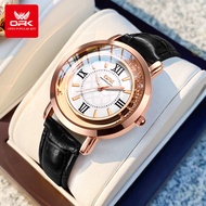 OPK Jam Tangan Perempuan Original Waterproof Quartz Leather Luminous Diamond Casual Luxury Watch Wom