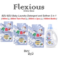 *BZU BZU* Baby Laundry Detergent and Softener 2 in 1 ( 800ml ), ( 800ml x 2pcs ), ( 800ml x 3pcs ), 