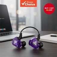 QKZ AK6 Bluetooth In Ear Earbuds with 6 Dynamic Drivers, HIFI Bass Boost, and Microphone for Athleti