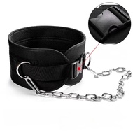 Dip Belt With Buckle Steel Chain Reinforced Nylon for up to 180 kg Load