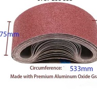 Abrasive ROUND 75x533mm Abrasive Fabric GXK51 FROM P40-P400