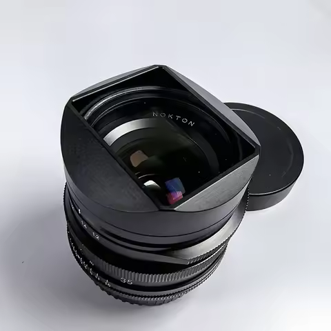 Metal Square Lens Hood Compatible with VOIGTLANDER NOKTON 35mm F1.2 23mm F1.2 X Mount Includes Cap