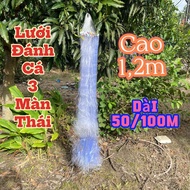 Lưới Bắt cá 3 màn cao 12m Dài 90/100m và 45/50m Giăng cá Bắt Tôm