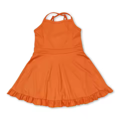 Sibling Baby Girls Knit Knee Length Active Wear Athletic Dresses