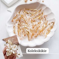 Long Gold Frame Leaf Acrylic