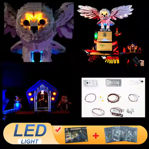 LED Light Kit For LEGO 76391 Icons Collectors Edition Hogwarts Hedwig (Not Include Building Blocks B