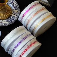 New Ribbon Eternal Love Frosted Ribbon Semi-Transparent Bouquet Ribbon Gift Fresh Packaging Handmade