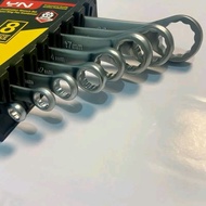 [YN-002] 6mm-22mm Ring Spanner Set Ring & Spanner 8pcs