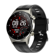全城熱賣 - E13智慧手環1.28英寸心率IP68防水矽膠錶帶藍牙手錶（TPU-黑膠）