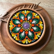 能量杯墊 曼陀羅藝術 手工繪製杯墊
