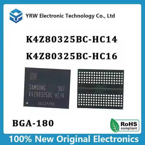 100% NEW Original K4Z80325BC-HC14 K4Z80325BC-HC16 K4Z80325BC BGA-180 DDR6 1GB video memory chip IC