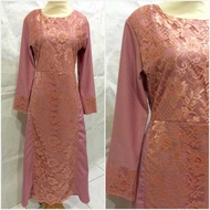 Gamis Dress Kombinasi Brokat