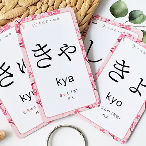 Zero Basic Japanese Getting Started Self-Study 50 Kana Notes Quick Word Card Adult Children Learning