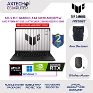 Asus TUF A14 FA401K-MRG025W 14" 2.5K 165Hz Gaming Laptop ( AI 7 350, 32GB, 1TB SSD, RTX5060 8GB, W11