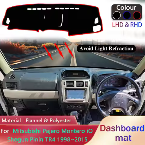 Dashboard Pad for Mitsubishi Pajero Montero iO Shogun Pinin TR4 1998~2015 Liner Anti-Slip Mat Sunsha