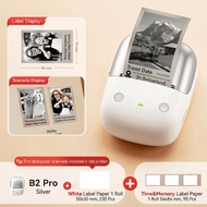 NIIMBOT B2pro Wireless Thermal Photo Printer Sticker Label Custom Picture Tag Sticker Nama