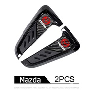 2Pcs Xe Bất Carbon Fiber Fender Vent Sticker Xe Styling Trang Trí Sticker Cho Mazda 6 3 CX5 5 2 323