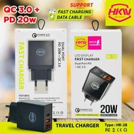 HKW PD HK-28 20W FAST CHARGING USB-C ADAPTOR