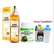 BIOGREEN RAW HONEY 1KG+GREEN BALANCE FREE SHAKER HALAL纯野密