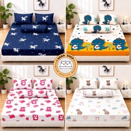 Hana Shop Viral Cute Bedsheet | Cadar cartoon | Cadar Getah sekeliling Bedsheet Set