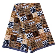 Ethnic Batik Printed fabric Double-Sided Geometric Faux Wax Printed fabric chevron ankara fabric