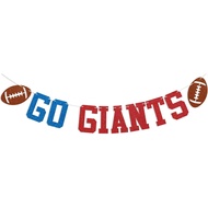 Banner Go Giants - Hiasan Parti untuk Peminat Giants, Hiasan Parti Hari Perlawanan Bola Sepak Giants