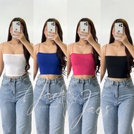Arianne String Tube Bandeau Knitted Crop Top Casual Inner Womenswear Tube Top Bandeau Top