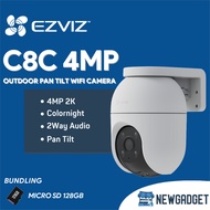EZVIZ C8C 4MP 2K+ PAN TILT COLORNIGHT 2WAY-AUDIO SIRENE OUTDOOR WIFI FREE MICRO SD 128GB