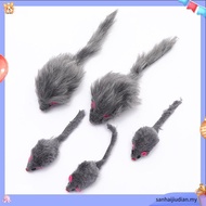 5pcs Plush Catmint Simulation Mouse Interac tive Cat Pet Catnip Teasing Interactive Toys For Kittens