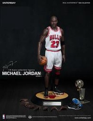 【多金魚】全新 ENTERBAY 1/6 Michael Jordan NBA 麥可喬丹 主場 白色球衣版 23