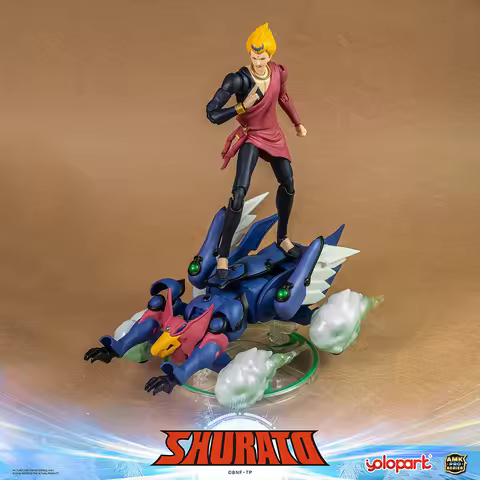 Yolopark AMK PRO Series Tenkuu Senki Shurato Karura Rēga Metal Armor With Object Action 19CM Armor F