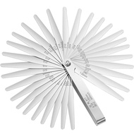 Stainless Steel Feet Gauge 32PC Metric Inch 0.03-1mm Gap Gauge.001-.133cm Thick Thin Sheet Plug Gaug