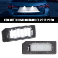 2pcs White LED License Plate Light For Mitsubishi ASX 2011-2020 Outlander Sport  Number Lamp no erro