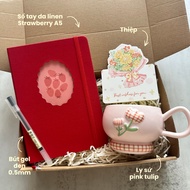 (8 Models) Set pre-wrapped Set Ceramic Cup Notebook - Birthday Gift, Graduation Gift, colleague Gift