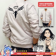 Bomber Jacket Anime Tokyo Revengers Valhalla Keisuke Baji Kazutora Hanemiya Anime Version Cream