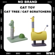 Green Dinosaur Mini Climbing Post # Cat Toy # Cat Tree # Cat Tunnel With Scratching